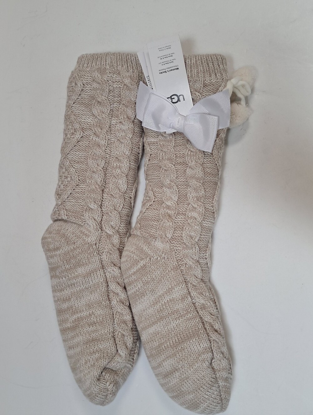 UGG Slipper Socks Cream Color